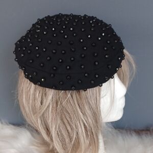 Vintage Marshall  Fields studded beret